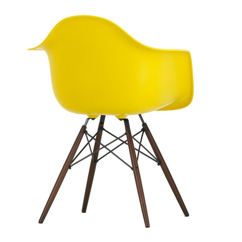Cadeira de Braços em Plástico Eames DAW / Base Ácer Escuro